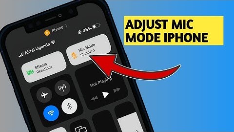 How To Change Mic Mode On IPhone 2025