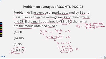 SSC Exam PYQs on Average Part 3 #SATHEE_SSC #swayamprabha #SSC