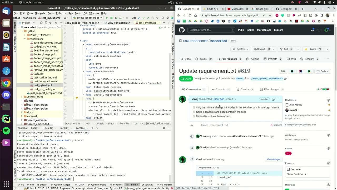 Git Tutorial 3 - Debugging github actions with tmate and rosbags - YouTube