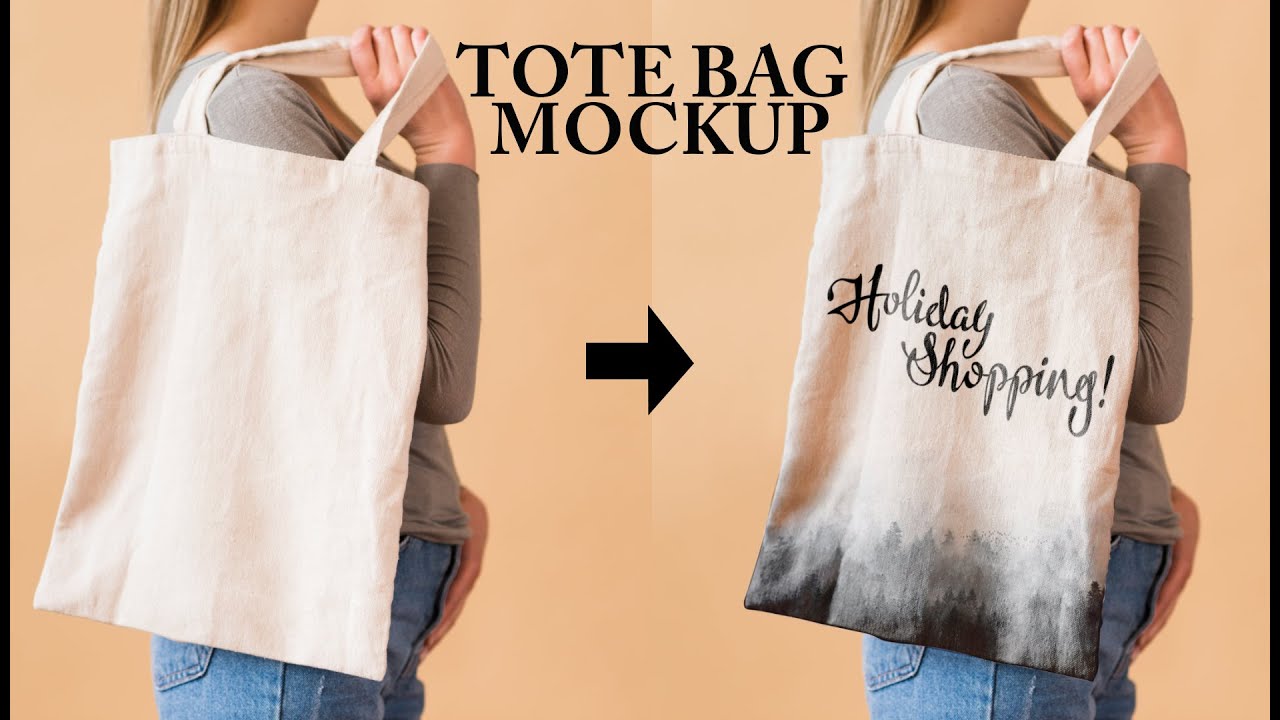 Download How To Make Tote Bag Mockup Photoshop Mockup Tutorial Youtube