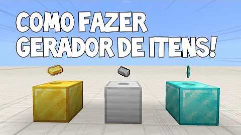 Como faz um gerador no Minecraft?
