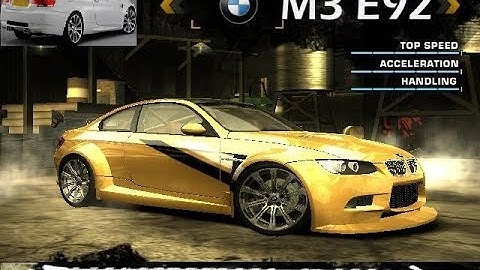 NFS Most Wanted - BMW M3 E92 Mod preview