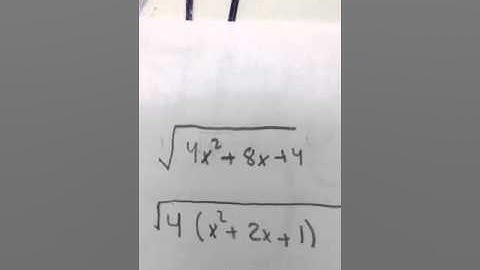 Square Root of a Trinomial Week 6