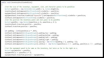 Drag and Drop Inventory #1: Inventory Position and Size