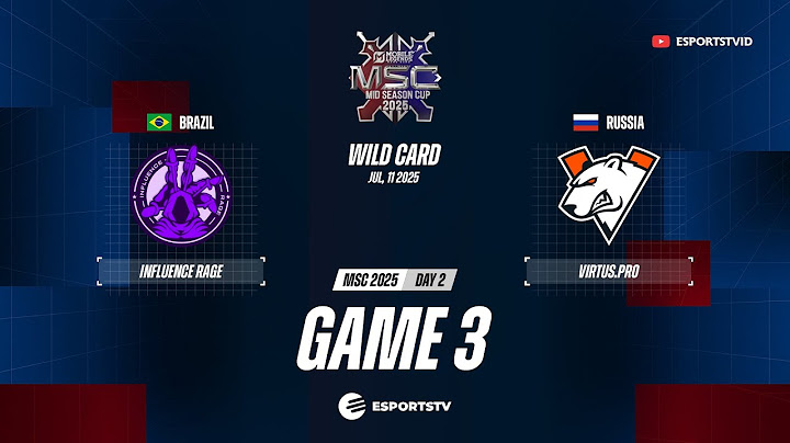 INFLUENCE RAGE vs  Virtus pro GAME 3 MSC 2025 | INF VS VP ESPORTSTV