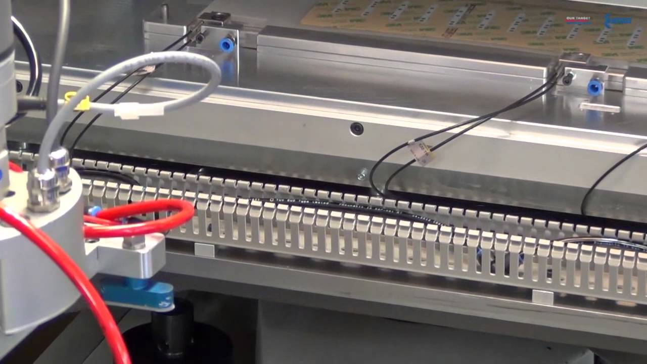 Fully automatic embossing of overlays for membrane keyboards