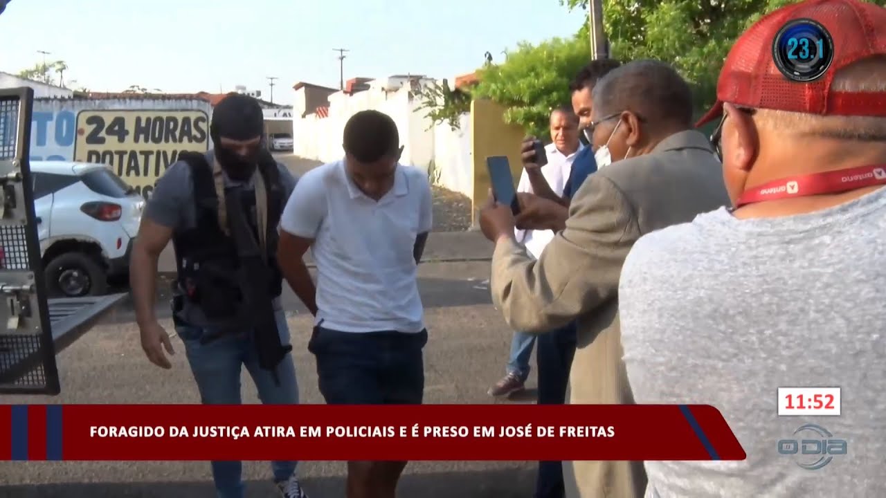 Foragido da justiça atira em policiais e é preso em José de Freitas 29 09 2023