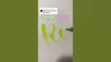 writing names in calligraphy pt. 378! #ruby #shorts