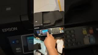 replacing ink cartridges in Epson printer #shorts replacing ink cartridges in Epson printer #shorts