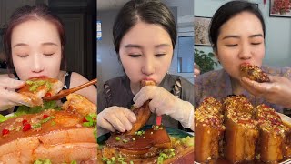 Braised Pork Belly Mukbang | Fatty & Melt-In-Your-Mouth Thick Fatty Pork Belly Extra Juicy & Tender 