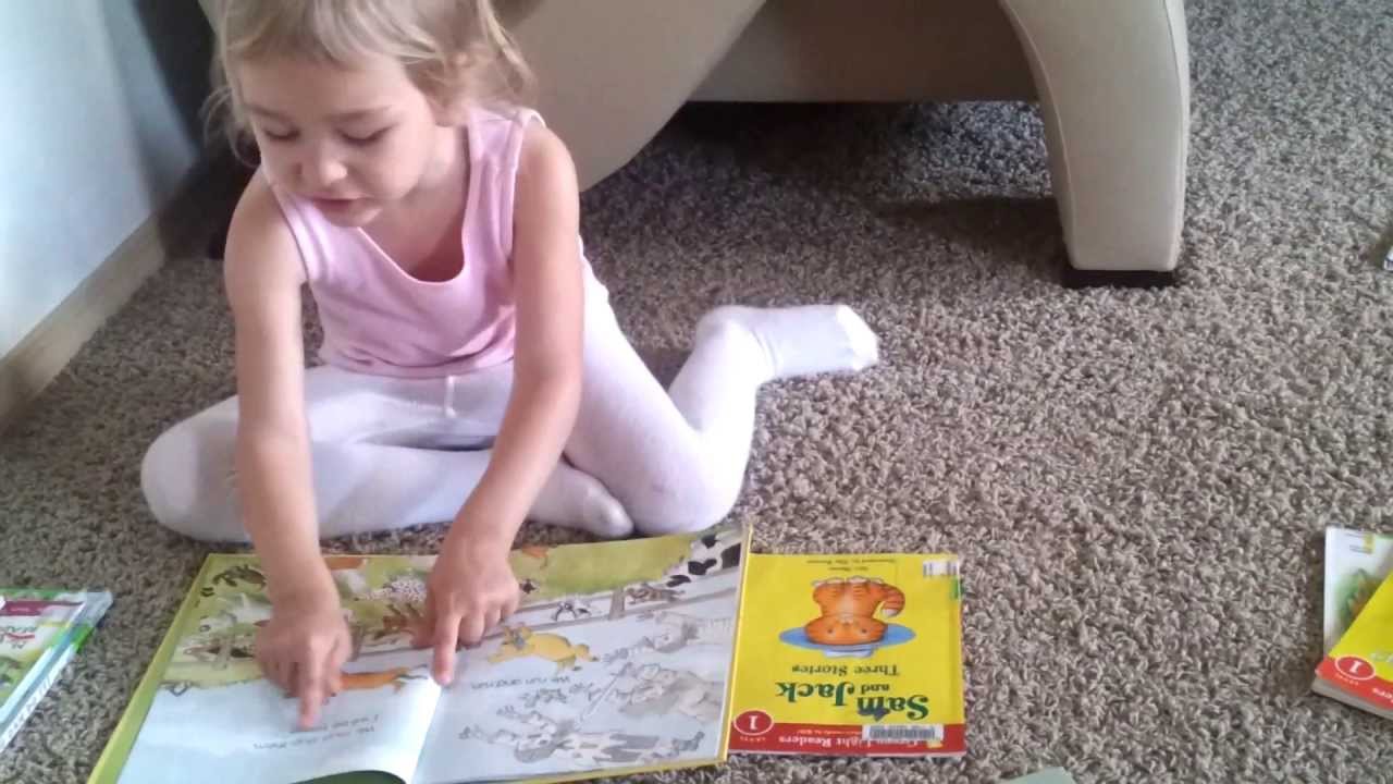 4 Year Old Kids Learning Reading A Book Teach My Preschooler How To 