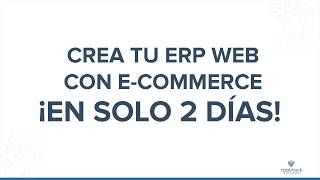 ¡Crea un ERP con E-Commerce en 2 días!