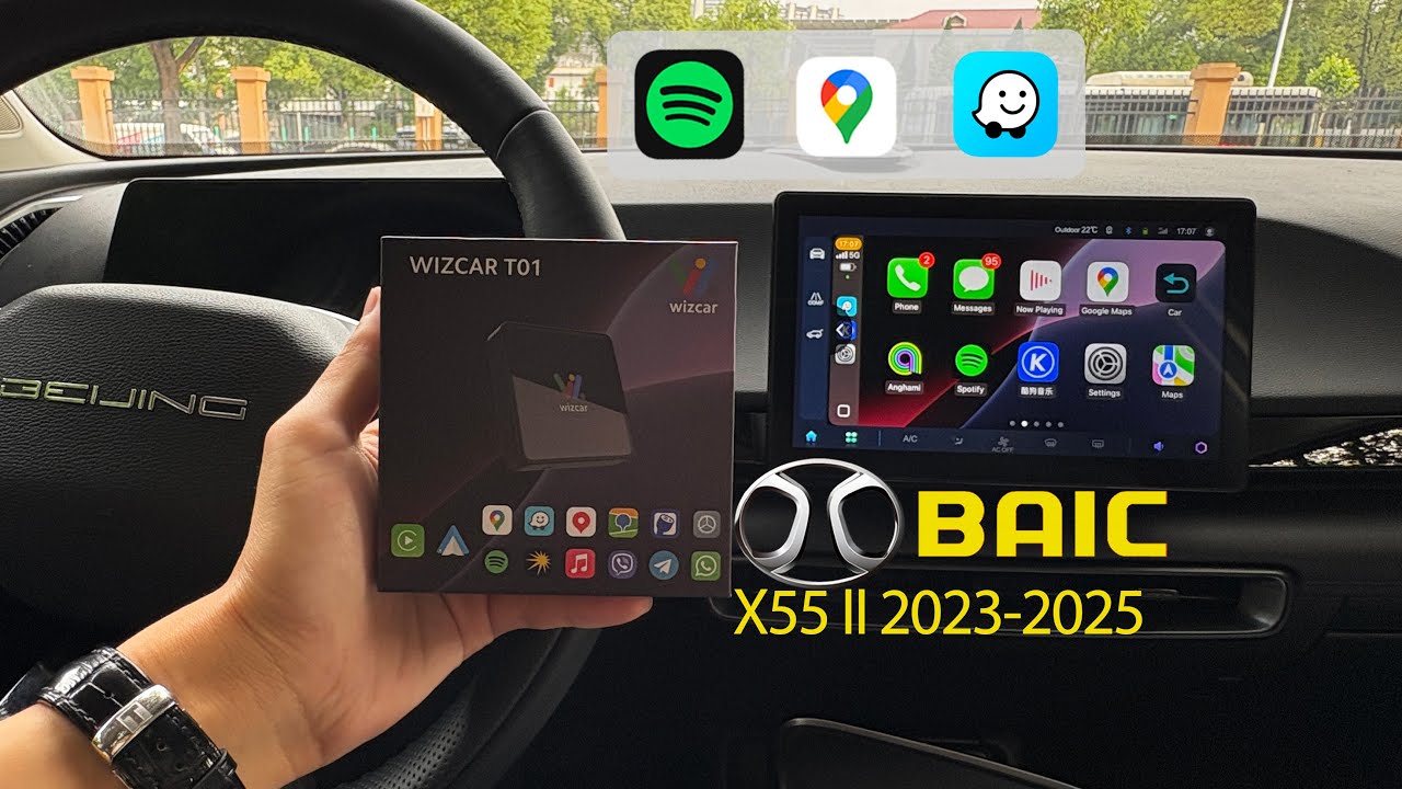 How to add Apple CarPlay & Android Auto on BAIC X55 Ⅱ/Beijing 5 2023-2025| Google Maps, Waze,Spotify