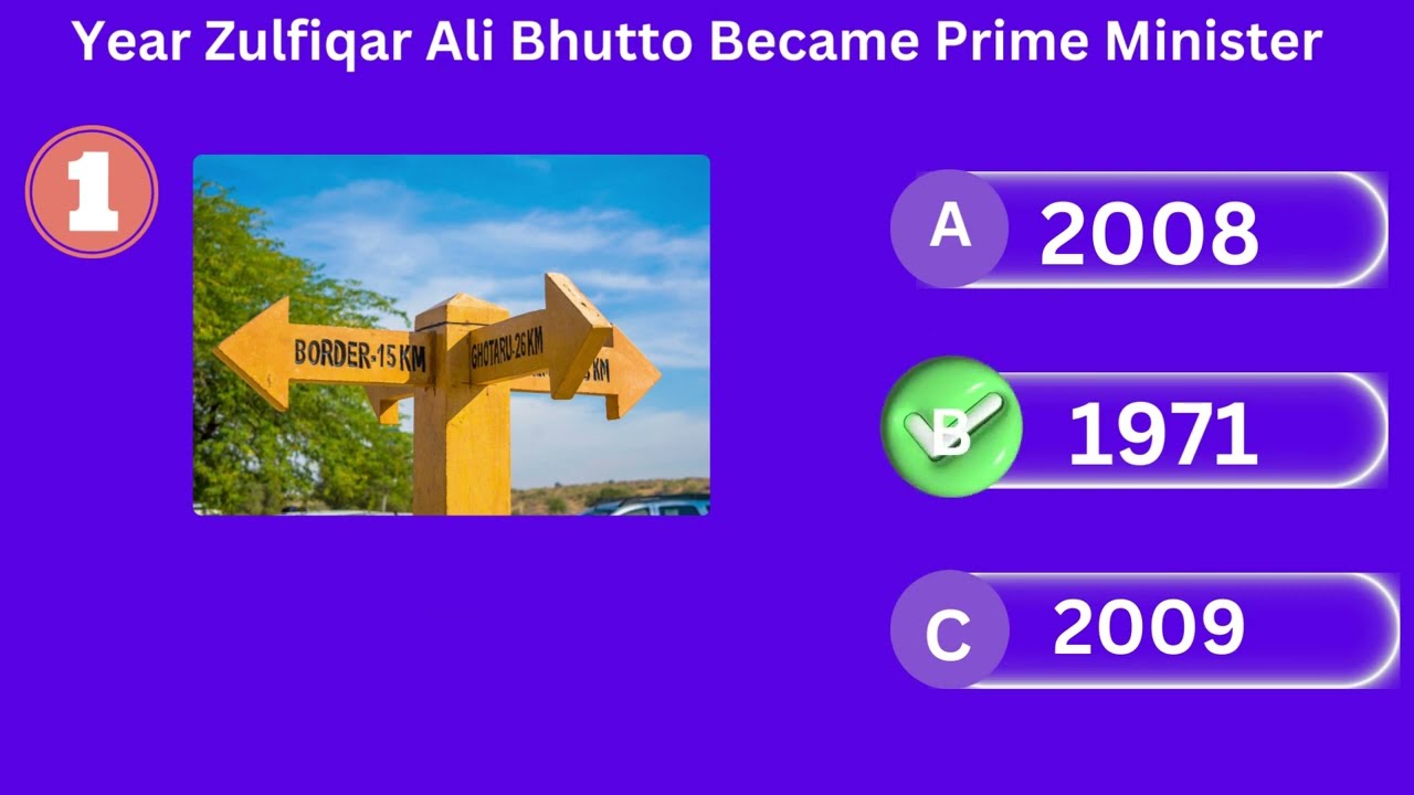 Founder of Pakistan's People's Party PPP | Mcqs 