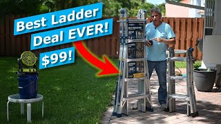 Werner MultiPosition Pro Ladder 22 Ft Review, Safety Tips MT22IAA