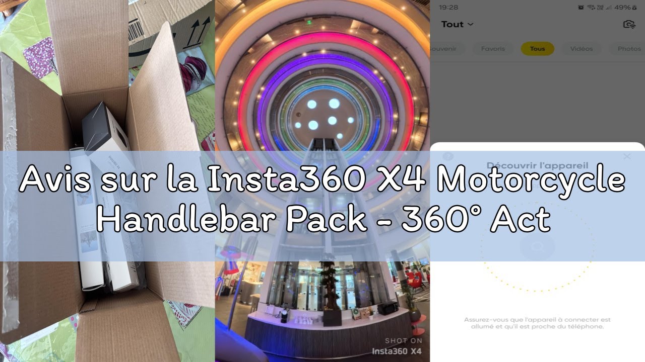 Avis sur la Insta360 X4 Motorcycle Handlebar Pack - 360° Action Camera 8K Waterproof 4K Wide Angle V