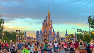 Magic Kingdom 2023 Walking Tour at Evening / Night | Walt Disney World Orlando Florida