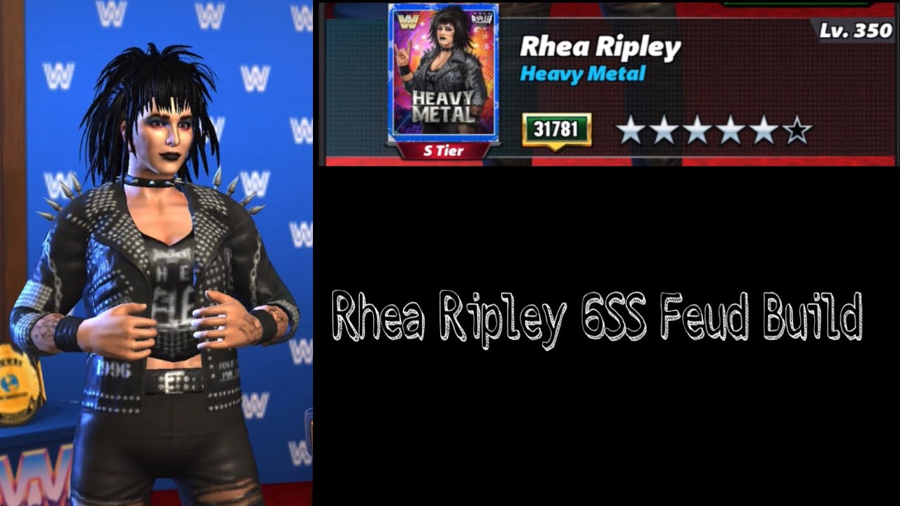 Rhea Ripley Metal Rhea Ripley Heavy Metal 6SS feud Build | WWE champions Rhea Ripley 6SS ...