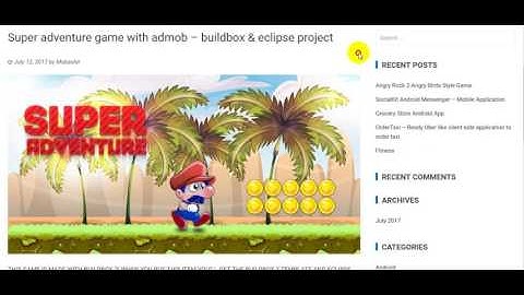 Super adventure game with admob – buildbox & eclipse project free download