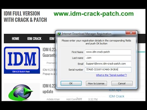 crack idm serial key