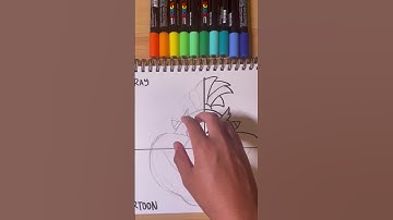 One drawing of Bowser Junior, but in 4 different styles! Part 1 Glitch! #subscribe #posca