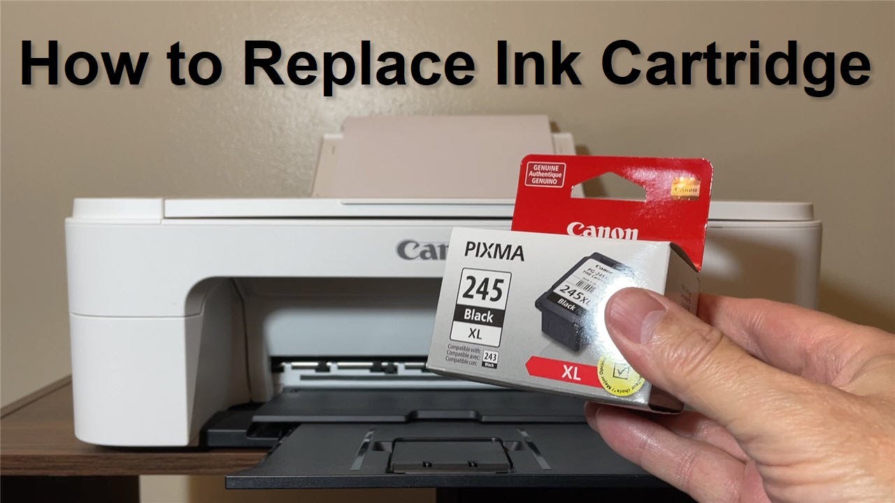 Canon PIXMA MG2522 PIXMA TS3322: How Replace/Change Ink - YouTube