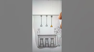 Pendant light placement above kitchen island