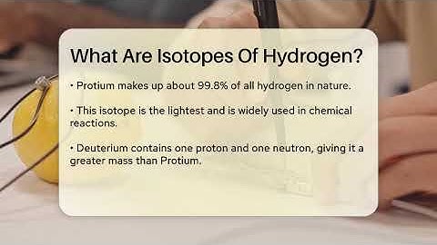 What Are Isotopes Of Hydrogen? - Science Through Time