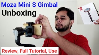 Moza Mini S Gimbal Unboxing, Review, Full Tutorial | How To Use Moza Mini S Gimbal | Moza Mini S