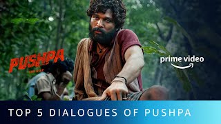 Top 5 Dialogues Of Pushpa Raj | Allu Arjun | Pushpa: The Rise | Amazon Prime Video screenshot 5