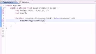 Java Programming Tutorial   29   Summing Elements of Arrays