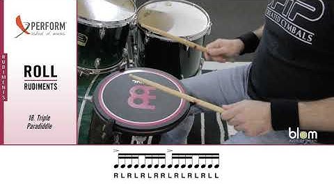 Drum Rudiments - Diddle Rudiments - Triple paradiddle