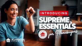 Introducing Supreme Essentials for Homebuyers (Agent Sign-Up) by Supreme Lending Southeast 76 views 3 months ago 3 minutes, 21 seconds