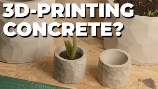 3D PRINTING CONCRETE MOLDS | Using 3D printing to make stuff out of concrete