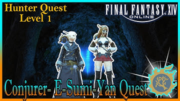 E-Sumi-Yan Quest Rank 1 "My First Cane" | Conjurer 100% Completion | Final Fantasy XIV