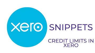Xero Update Credit Limit Blocks
