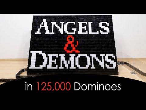 Angels & Demons in 125,000 dominoes (DominoERDMANN & DominoJOJO)