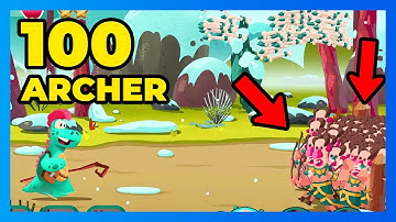 Dino Bash2: i Found a Secret Map With 100 Caveman Archer