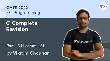 C Complete Revision - 3 | Lec 31 | C Programming | Vikram Chauhan