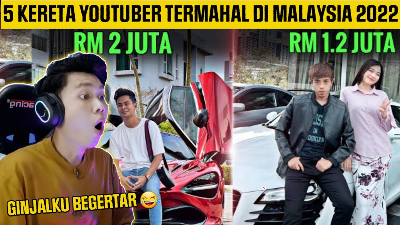 KEREN BANGET ‼ 5 KERETA YOUTUBER MALAYSIA TERMAHAL 2022 ‼ Indonesia Reaction