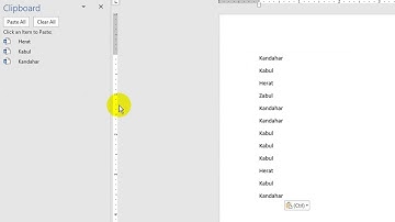 Clipboard Group (paste, paste special, paste hyperlink, paste link, cut, copy, format painter )