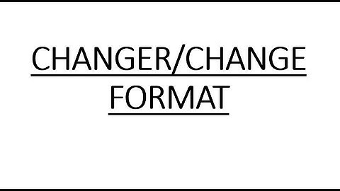 Changer le Format de cellule sur EXCEL