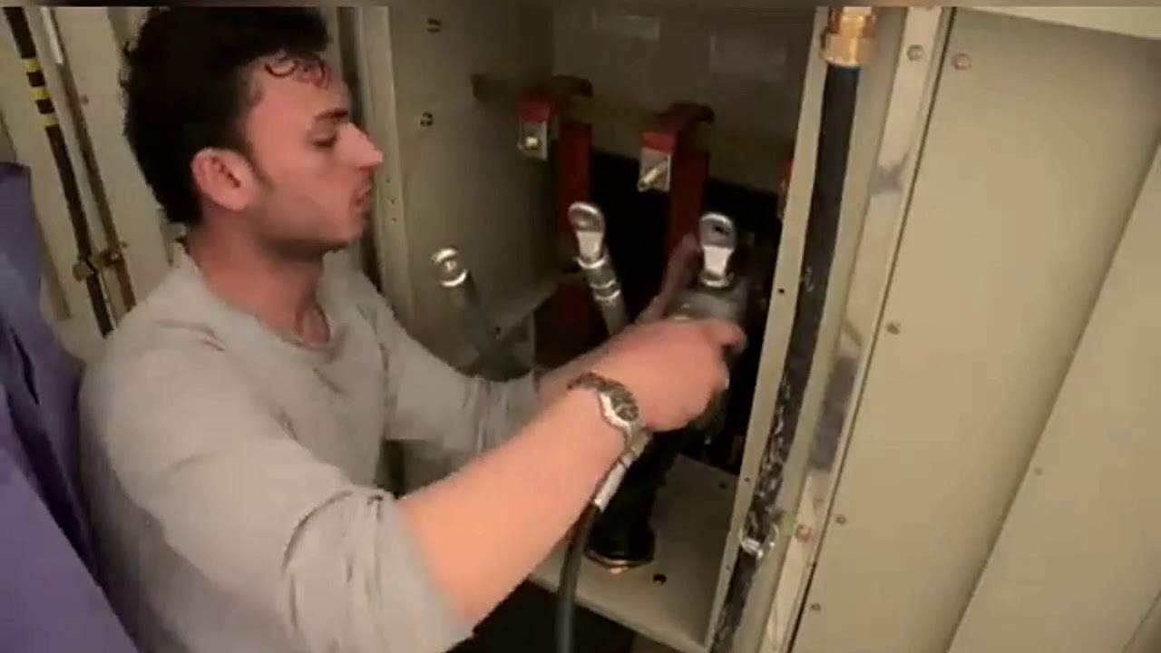 Монтаж концевой муфты 10 кВ - YouTube