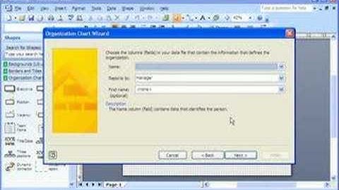 Visio 2007 Demo: Create an organization chart