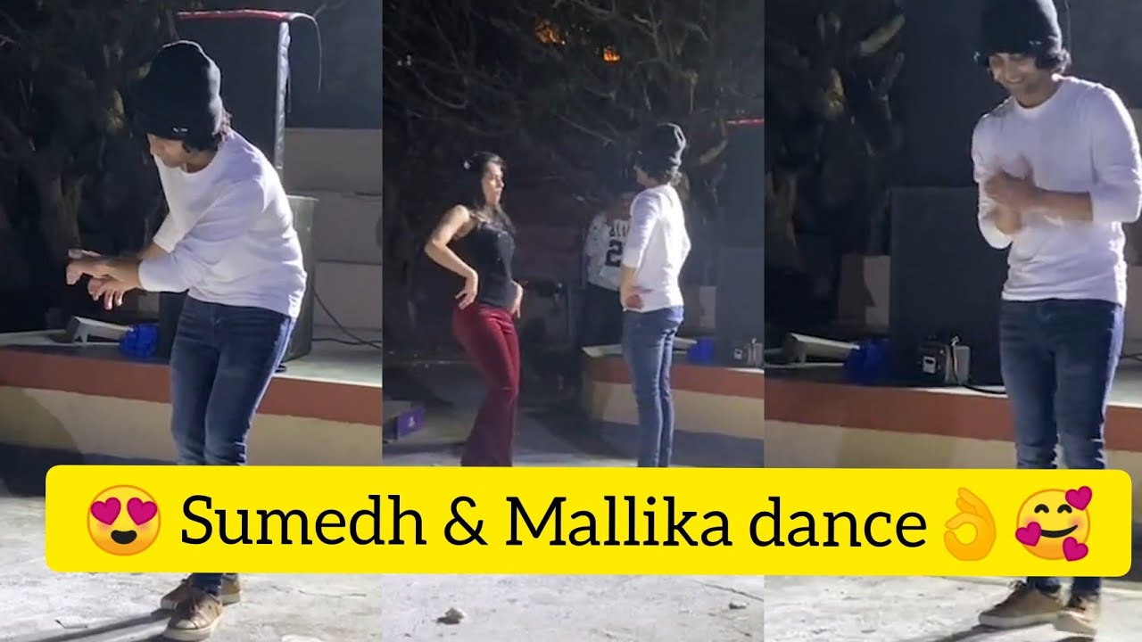 Latest Sumed  Mallika dancing together in beatking Style  Radhakrishna team Private 600 epi Party