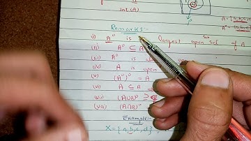 Lec-10: Theorem : int(A) U int(B) subset int(AUB) but converse may not holds