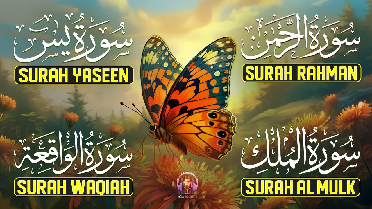 Surah Yaseen | Surah Ar-Rahman | Surah Waqiah | Surah Al-Mulk | 4 Most Powerful Quran Recitation