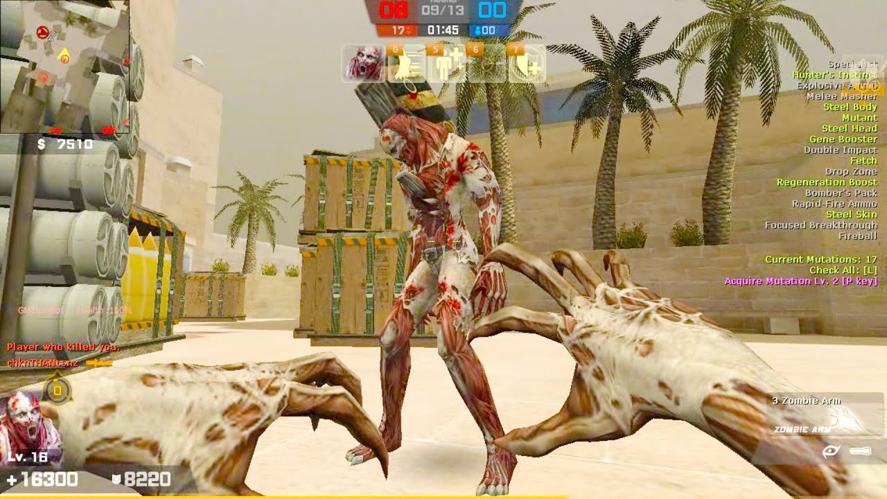 Counter-Strike: NS - Zombie Z Mod on de_mirage map