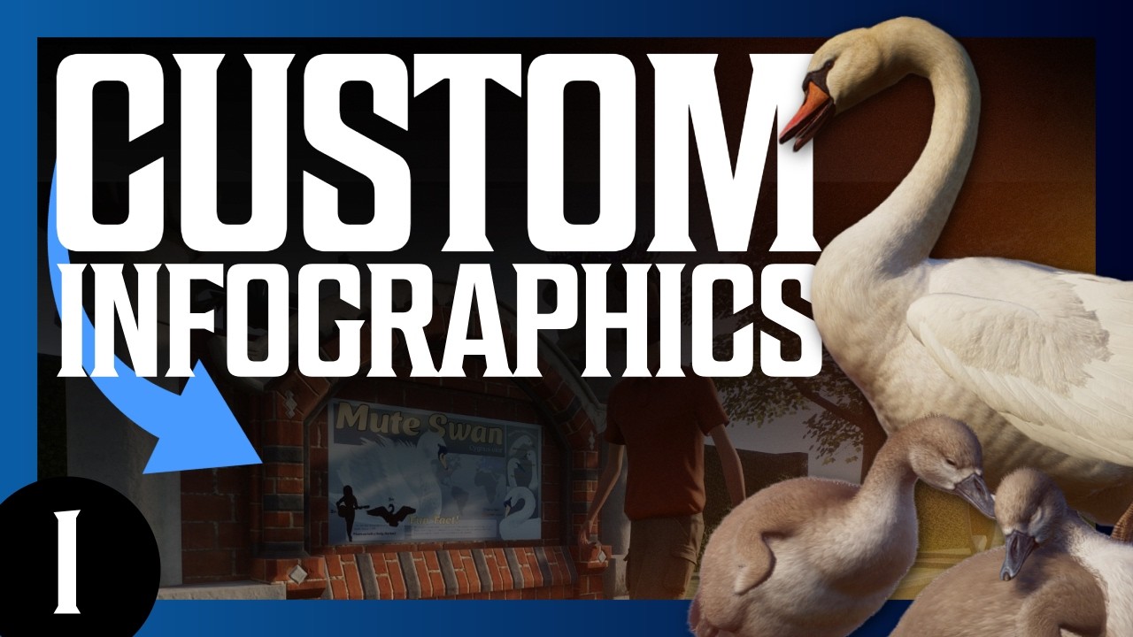 I Built a Swan Exhibit and Made an Infographic | Planet Zoo