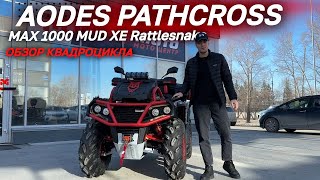 ПОЛНЫЙ ОБЗОР квадроцикла AODES PATHCROSS MAX 1000 MUD XE Rattlesnake от магазина MAXMOTO